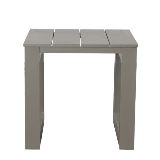 Dalilah - Patio Square End Table - Gray - Hornell Furniture Outlet