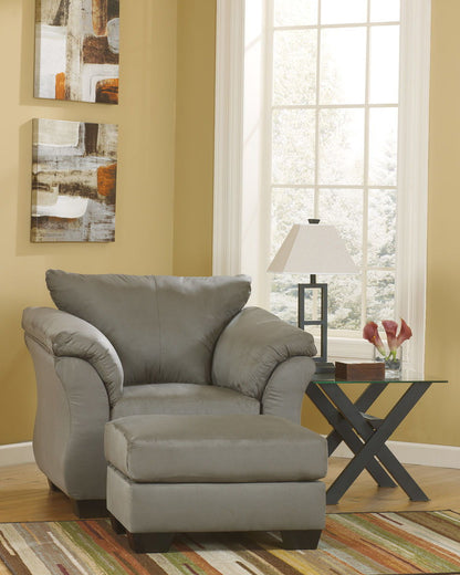 Darcy - Chair With Ottoman - Hornell Furniture Outlet