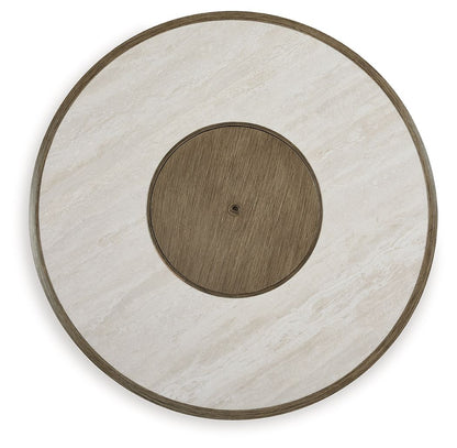 Rainier Ranch - Beige - Round Fire Pit Table - Hornell Furniture Outlet