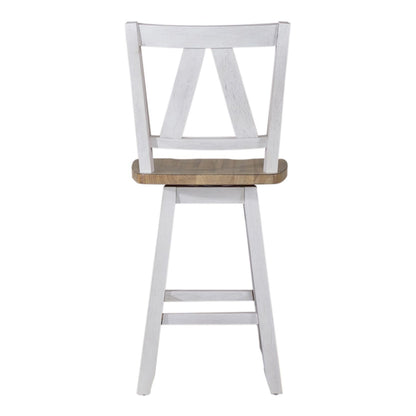 Lindsey Farm - Counter Height Swivel Chair (RTA) - Hornell Furniture Outlet