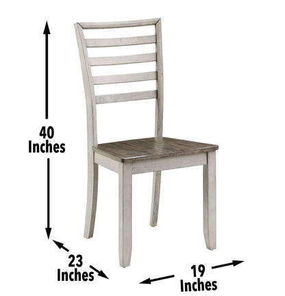 Abacus - Side Chair (Set of 2) - Dark Brown - Hornell Furniture Outlet