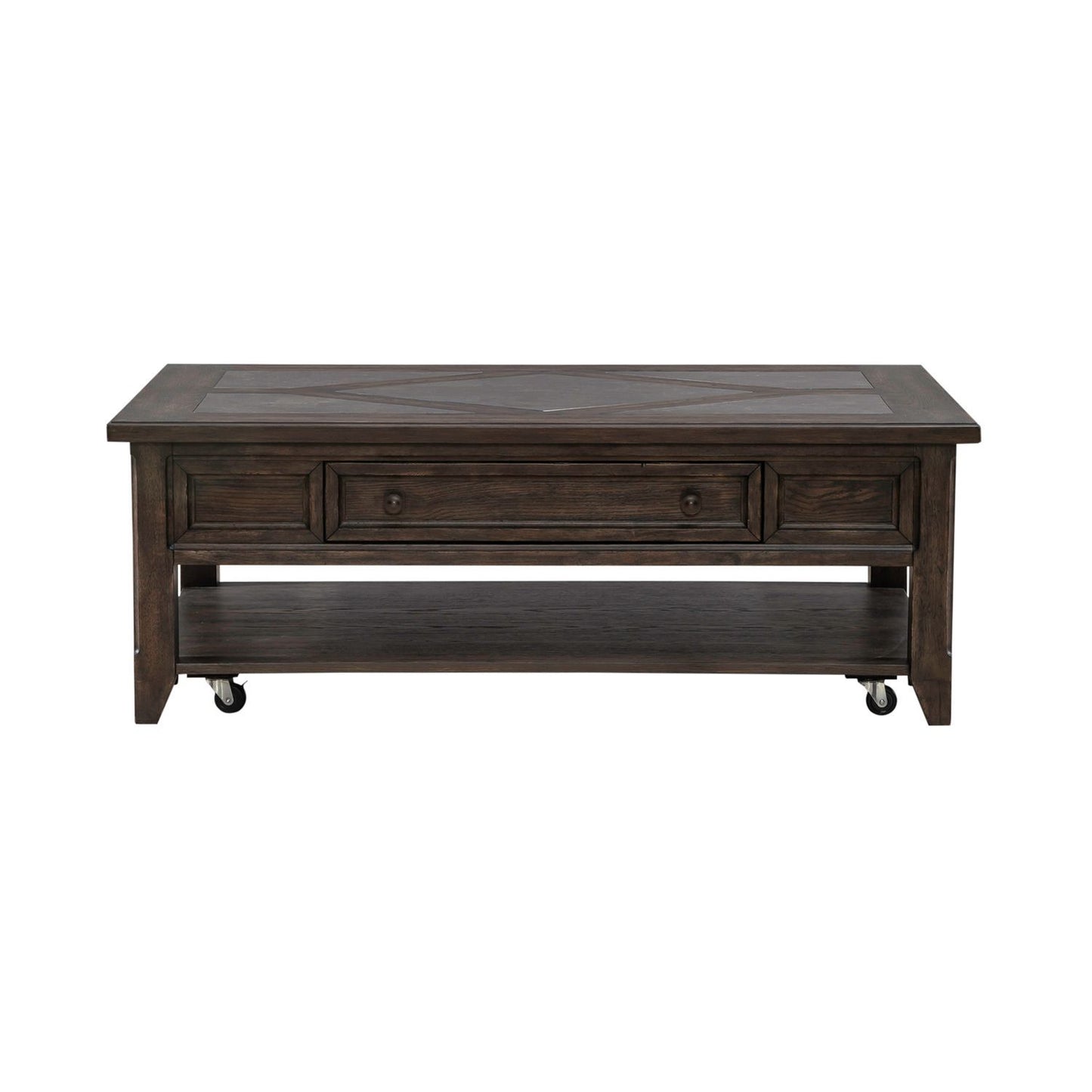 Paradise Valley - Rectangular Cocktail Table - Dark Brown - Hornell Furniture Outlet