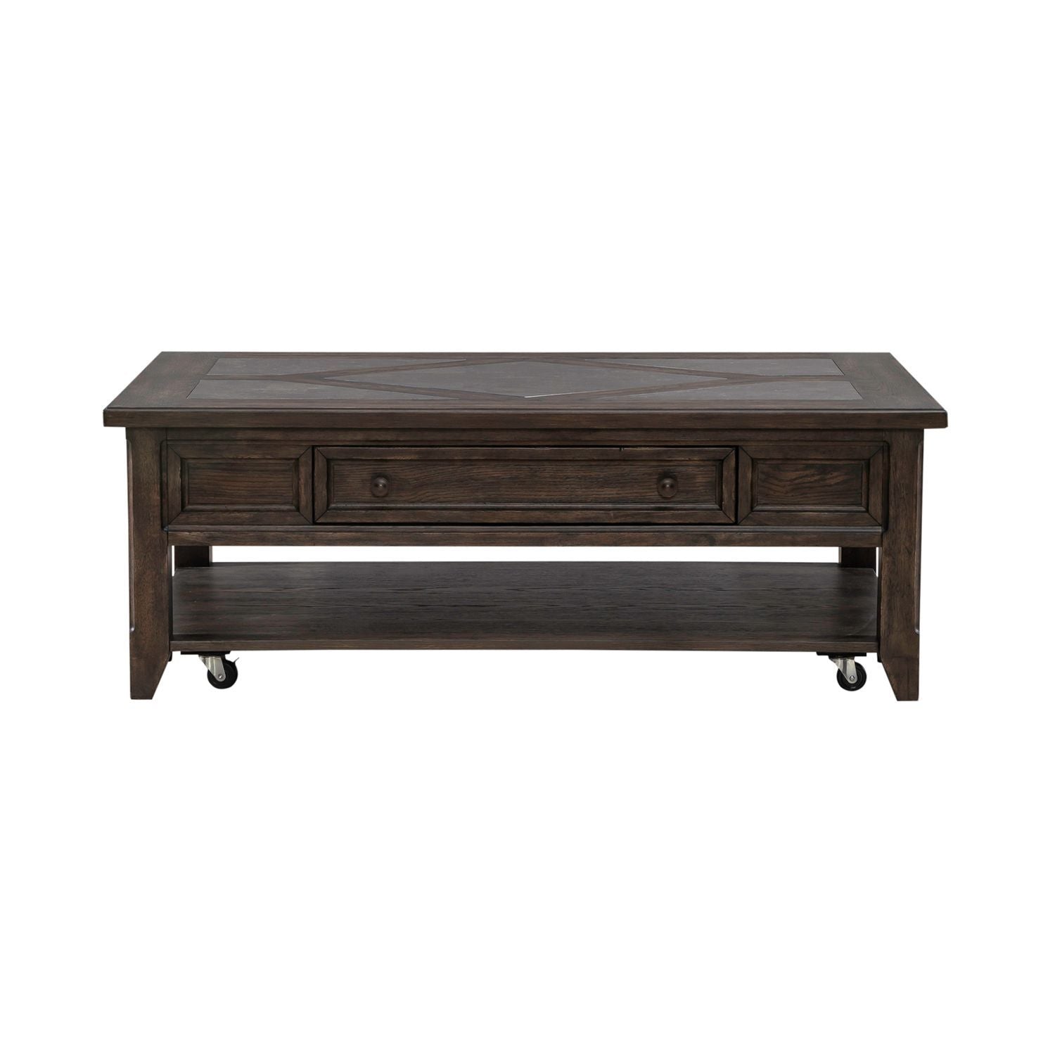 Paradise Valley - Rectangular Cocktail Table - Dark Brown - Hornell Furniture Outlet