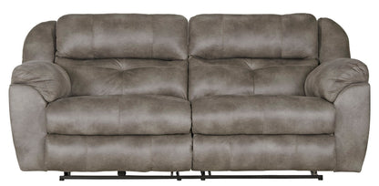 Ferrington - Power Lay Flat Reclining Sofa with Power Adjustable Headrest - Hornell Furniture Outlet