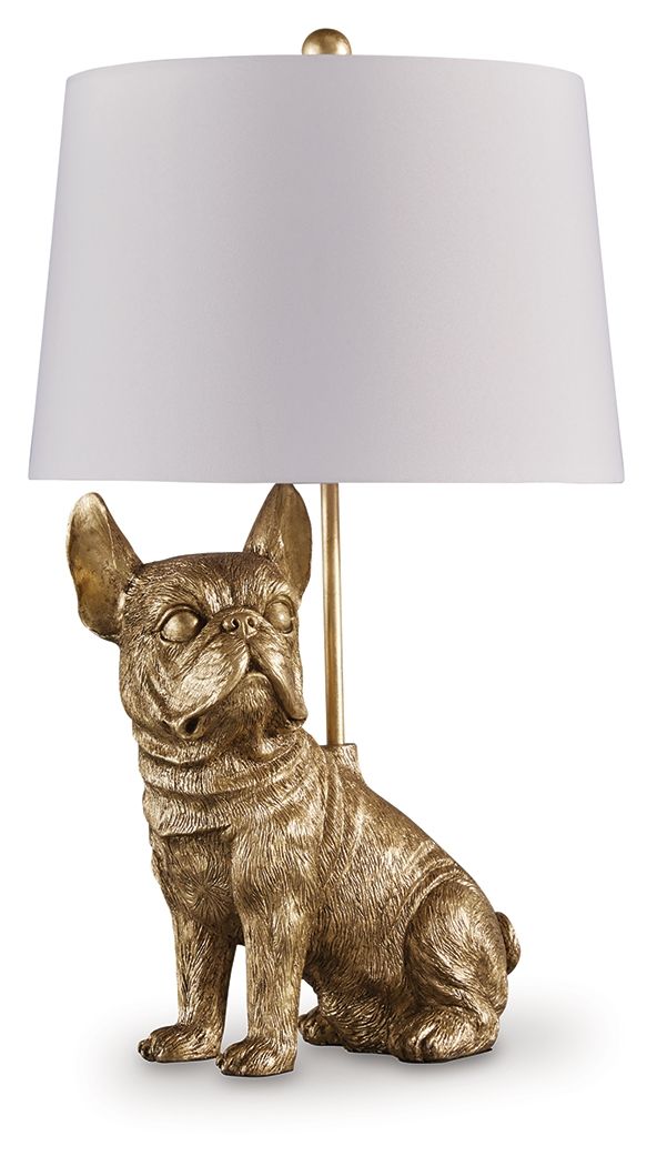 Wadeland - Gold Finish - Poly Table Lamp - Hornell Furniture Outlet