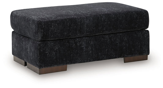 Whitmore Manor - Ottoman - Black Pearl - Hornell Furniture Outlet