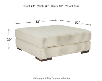 Lindyn - Oversized Accent Ottoman - Hornell Furniture Outlet