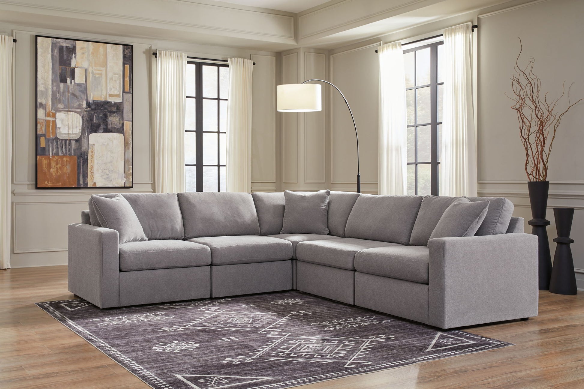 Modmax - Granite - Sectional - Hornell Furniture Outlet