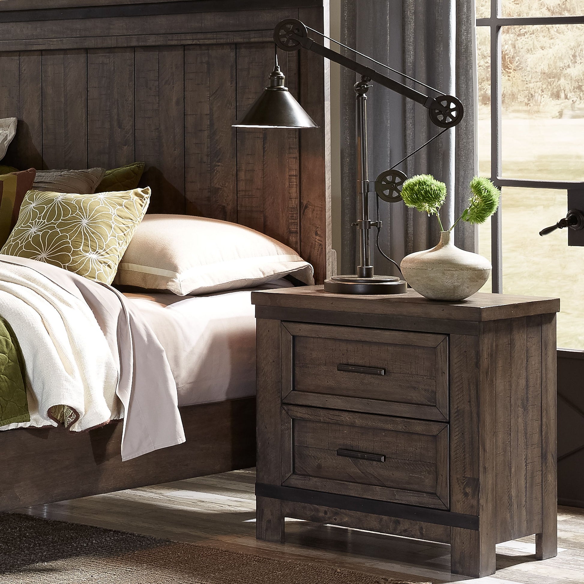 Thornwood Hills - Nightstand - Dark Brown - Hornell Furniture Outlet