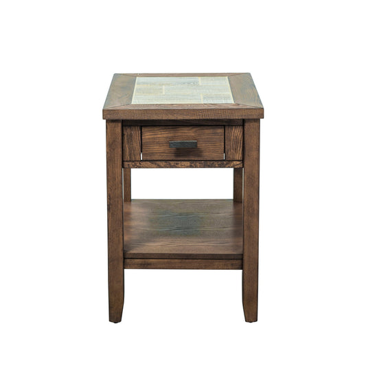 Mesa Valley - Chair Side Table - Dark Brown - Hornell Furniture Outlet