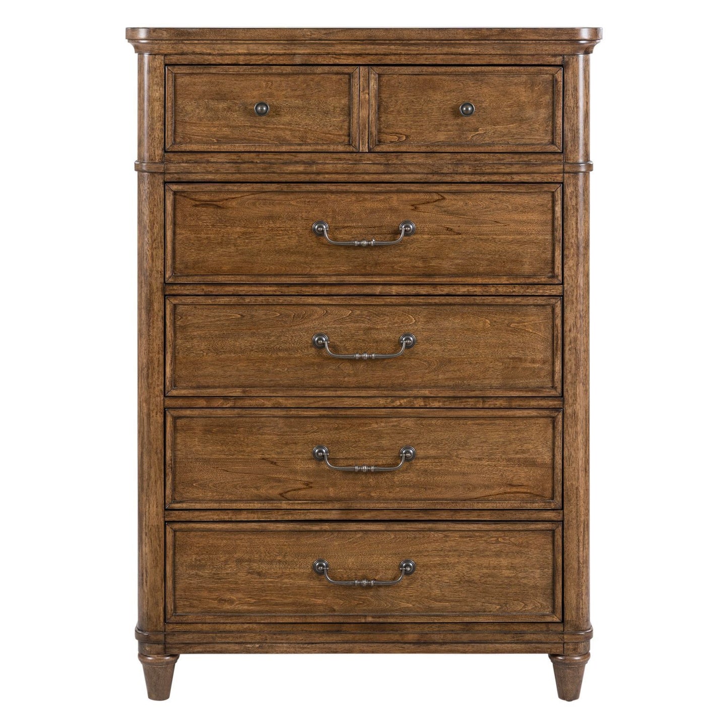 Harrison Heights - 5 Drawer Chest - Sienna - Hornell Furniture Outlet