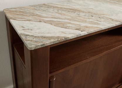 Tobinville - Dark Brown - Accent Cabinet - Hornell Furniture Outlet