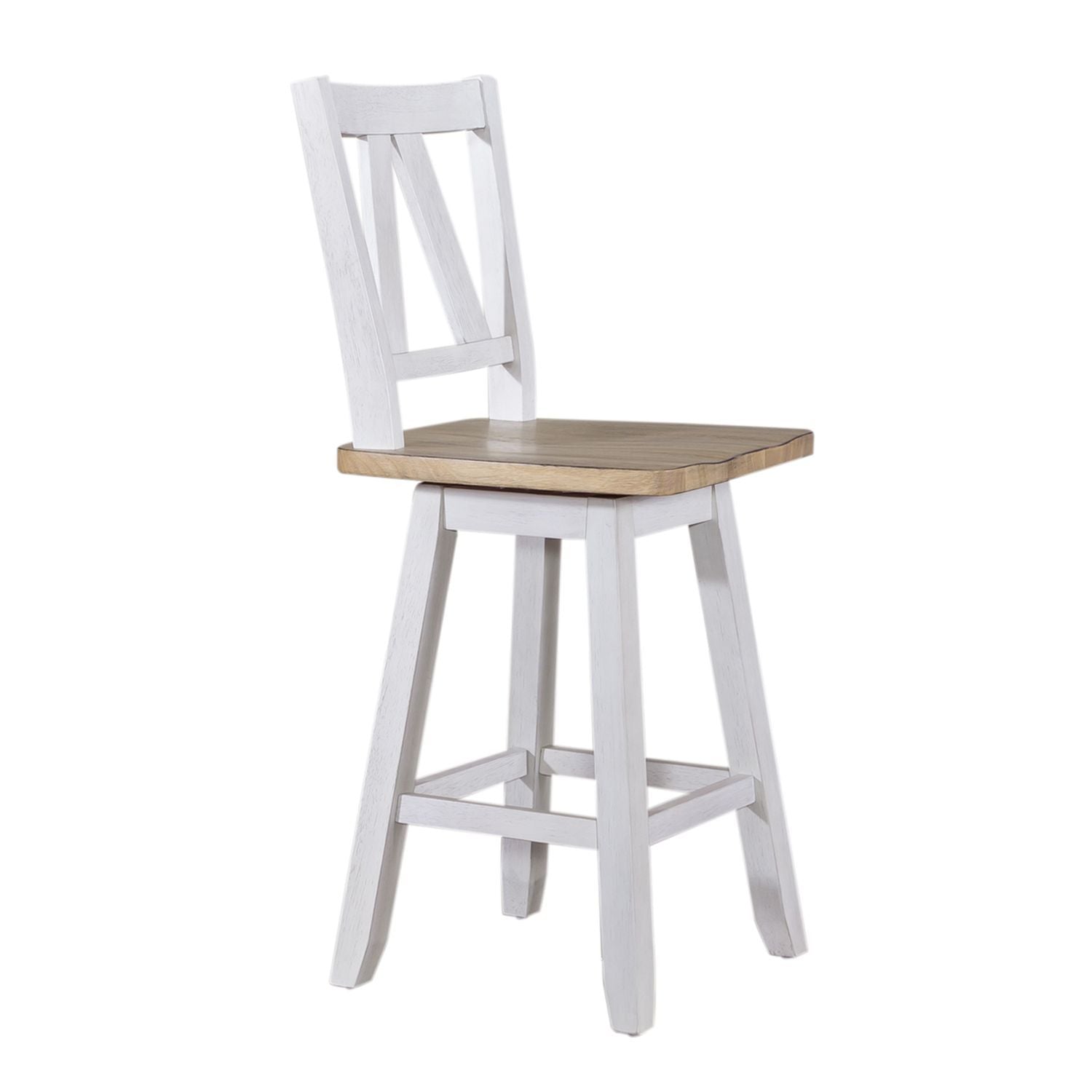 Lindsey Farm - Counter Height Swivel Chair (RTA) - Hornell Furniture Outlet