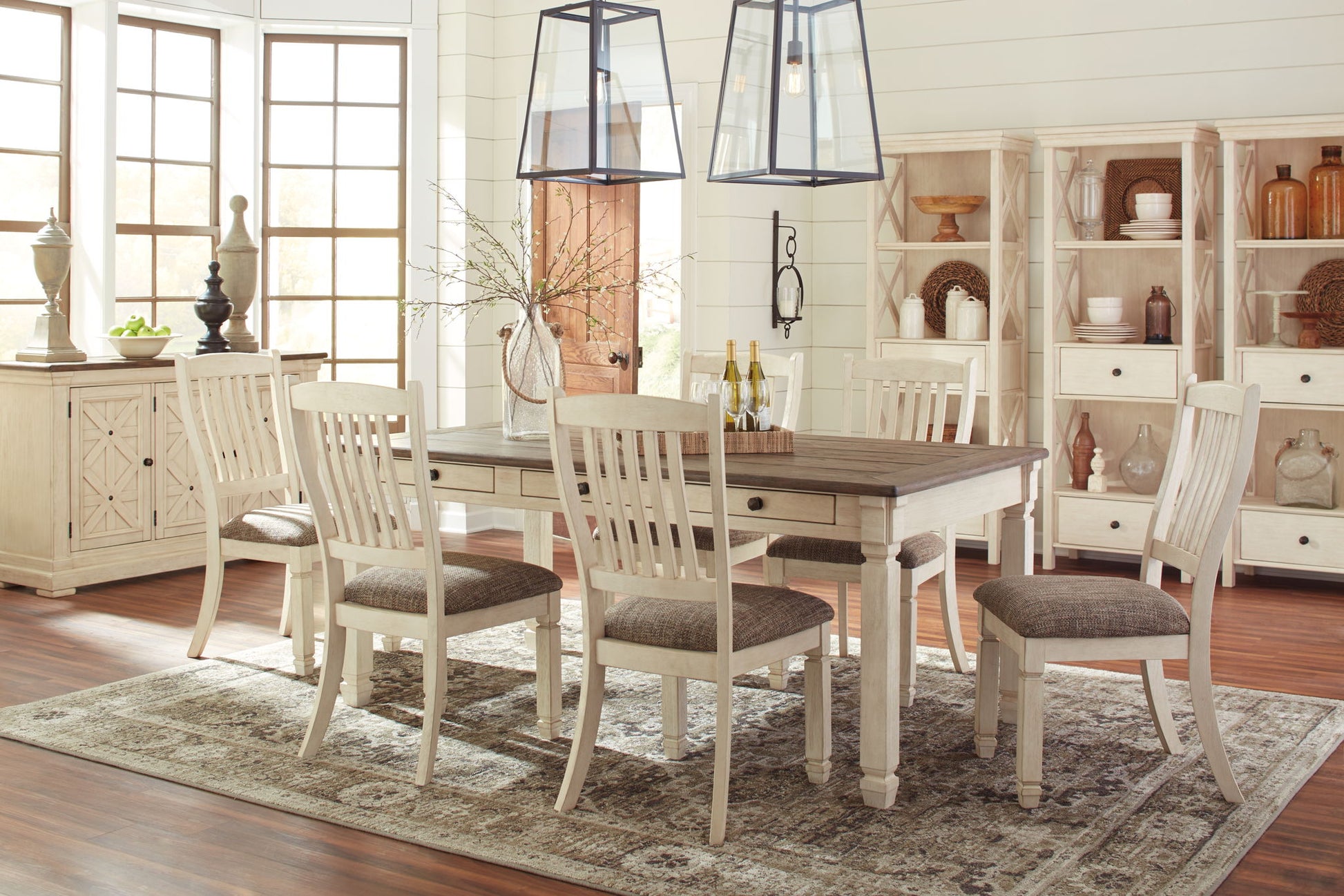 Bolanburg - Rectangular Dining Room Table - Beige - Hornell Furniture Outlet