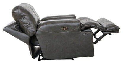 Wembley - Power Headrest With Lumbar Lay Flat Recliner - Hornell Furniture Outlet