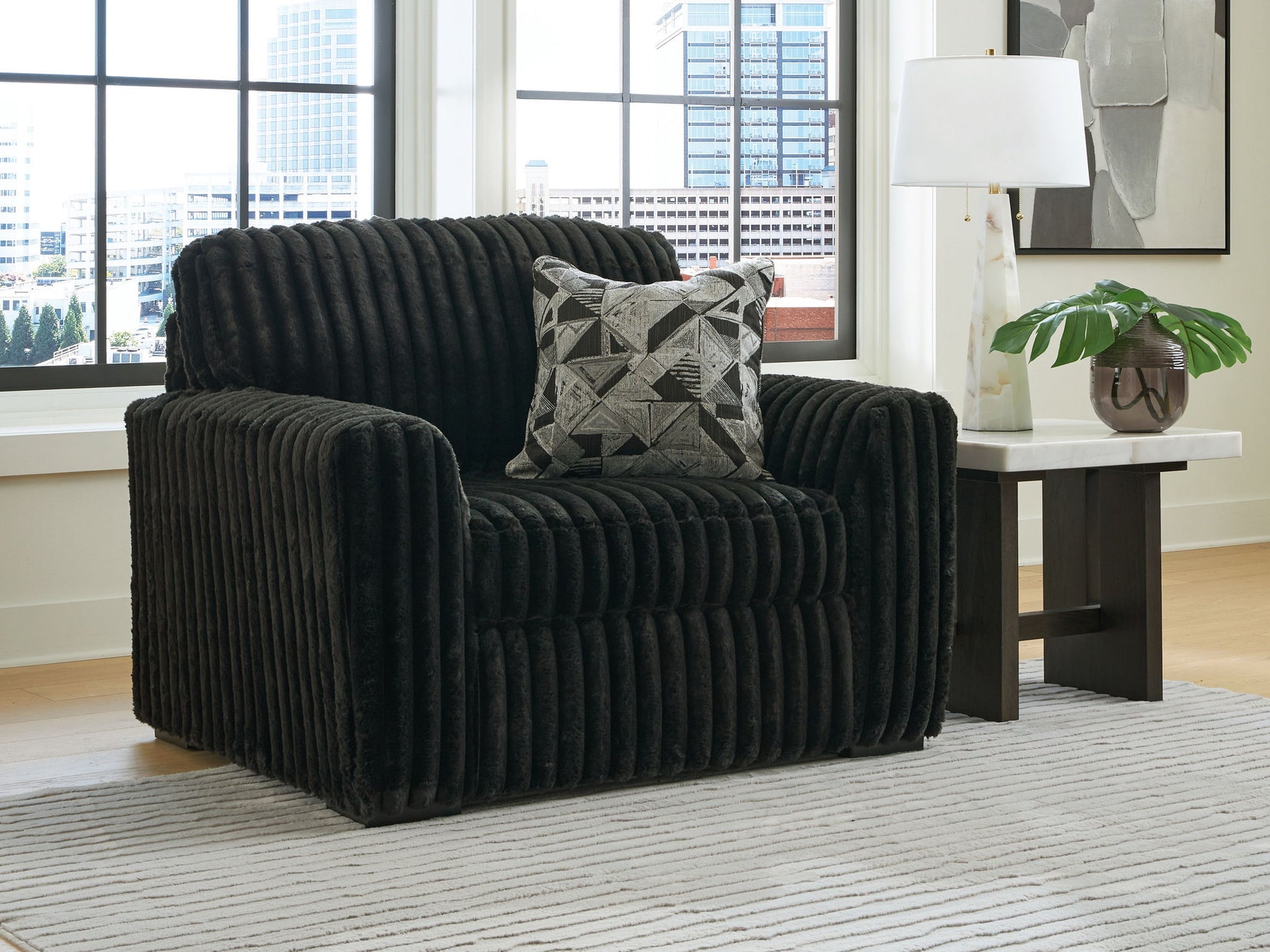 Midnight - Madness - Chair And A Half - Hornell Furniture Outlet