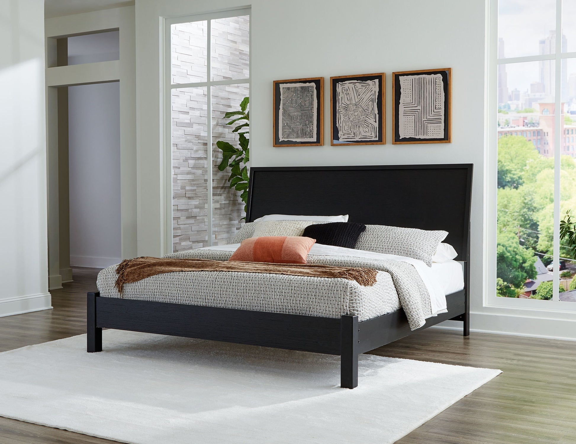 Danziar - Panel Bed With Low Footboard - Hornell Furniture Outlet