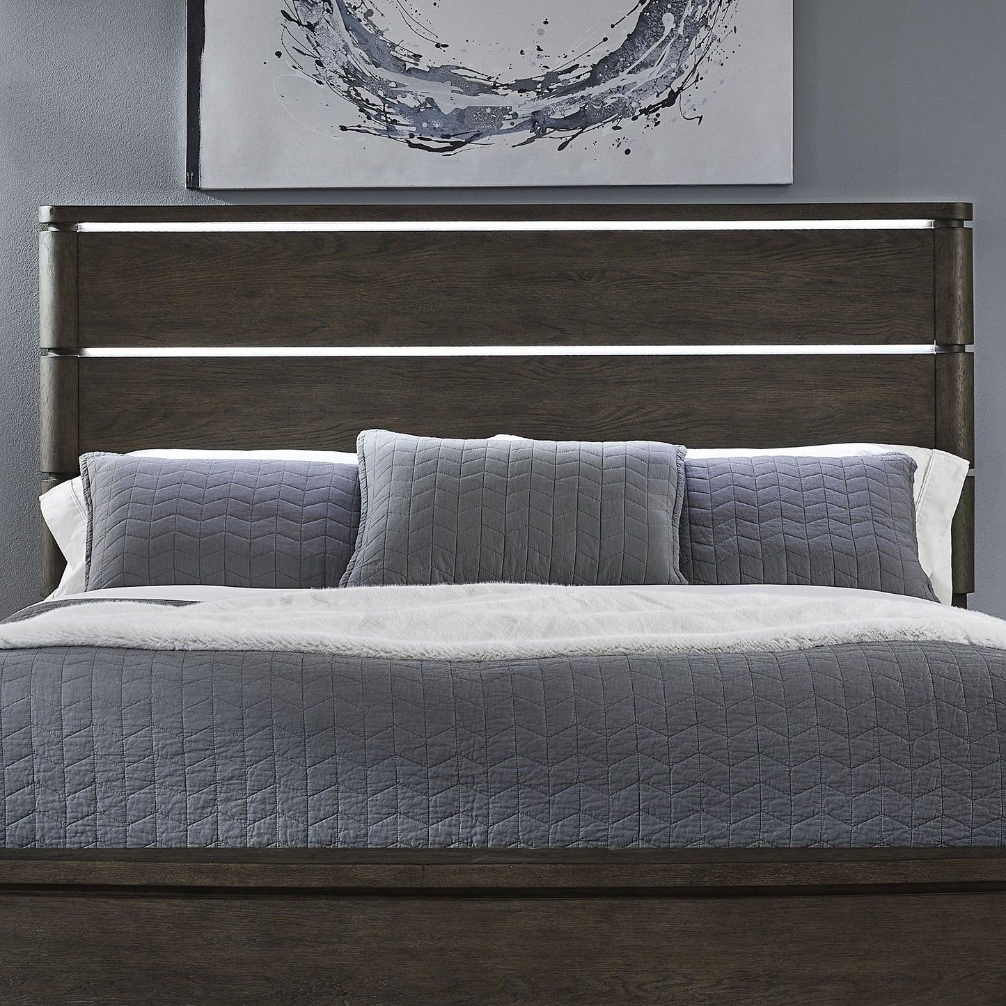 Cascade Falls - Panel Headboard - Hornell Furniture Outlet
