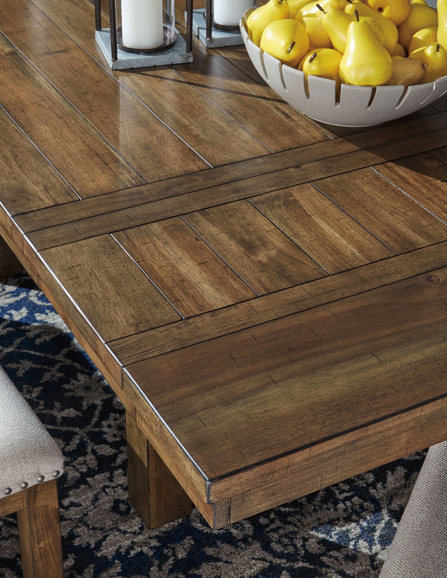 Moriville - Grayish Brown - Rectangular Dining Room Extension Table - Hornell Furniture Outlet