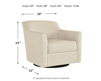 Bradney - Swivel Accent Chair - Hornell Furniture Outlet