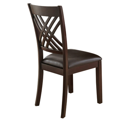 Adrian - Side Chair (Set of 2) - Dark Brown - Hornell Furniture Outlet
