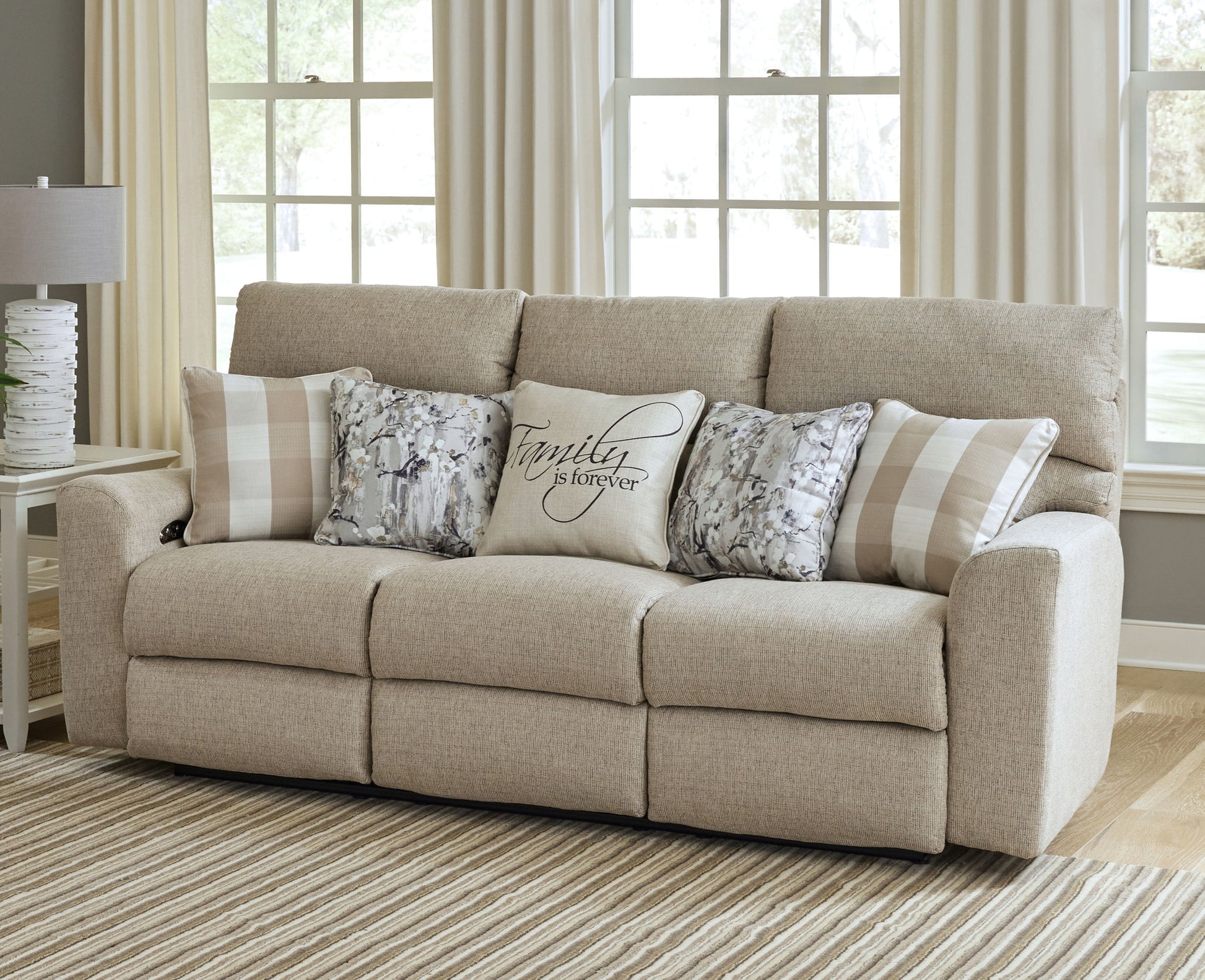 Searsport - Power Headrest Reclining Sofa - Hornell Furniture Outlet