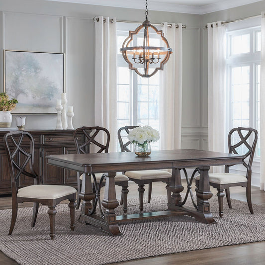 Provence Park - Trestle Table Set - Hornell Furniture Outlet