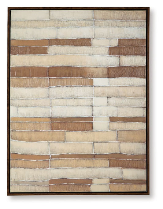 Kalanmore - Brown / Tan / White - Wall Art - Hornell Furniture Outlet