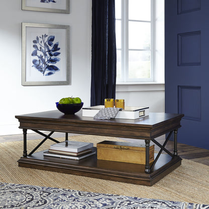 Tribeca - Rectangular Cocktail Table - Dark Brown - Hornell Furniture Outlet