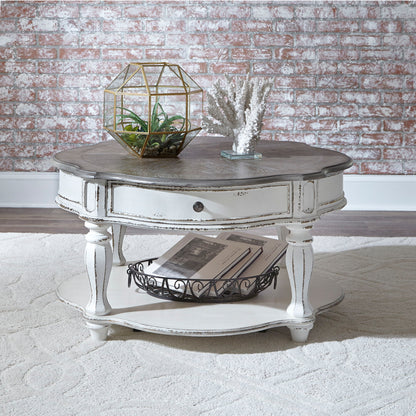 Magnolia Manor - Round Cocktail Table - Hornell Furniture Outlet