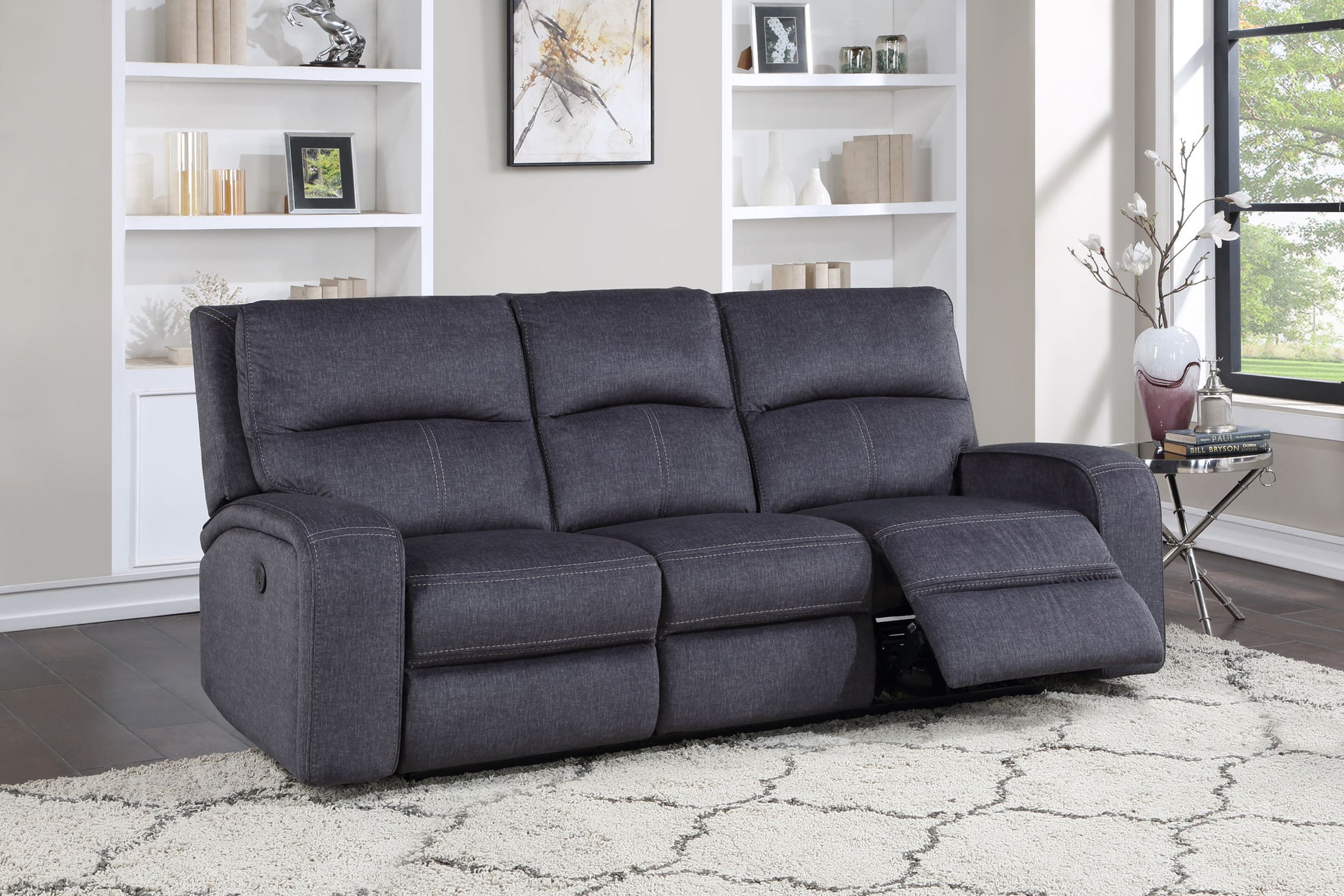 Lovell - Power Sofa - Dark Gray - Hornell Furniture Outlet