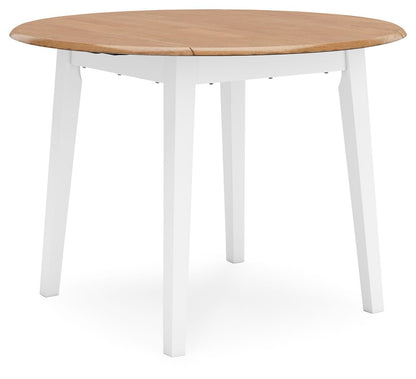 Gesthaven - Round Dining Room Drop Leaf Table Set - Hornell Furniture Outlet