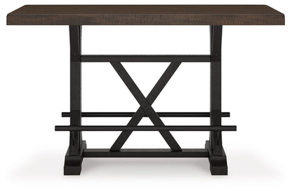 Valebeck - Rect Dining Room Counter Table With Wine Rack - Hornell Furniture Outlet