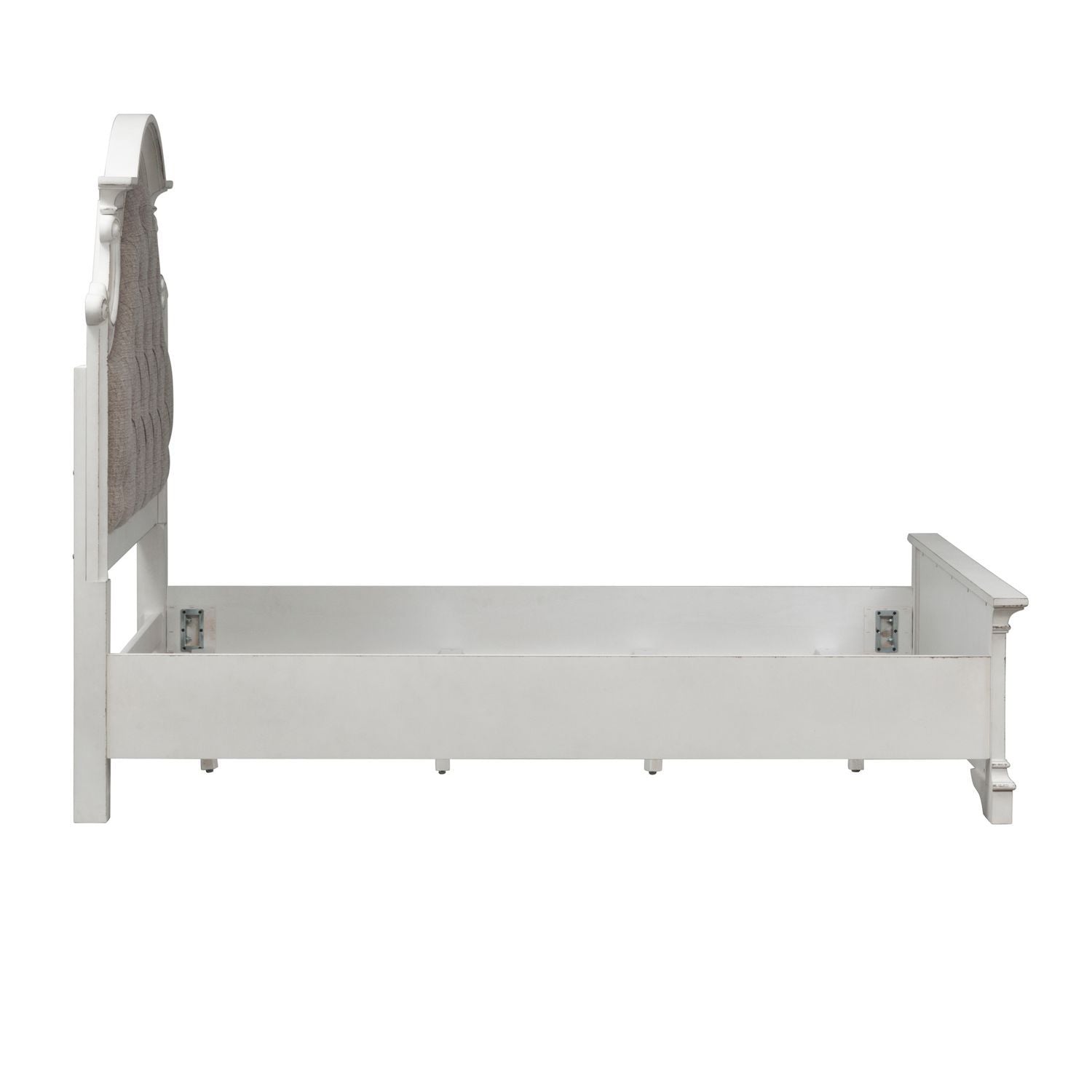 Magnolia Manor - Full Upholstered Bed - White - Hornell Furniture Outlet