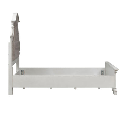 Magnolia Manor - Full Upholstered Bed - White - Hornell Furniture Outlet