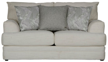Zeller - Loveseat - Cream - Hornell Furniture Outlet
