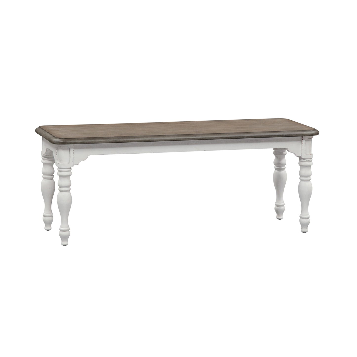 Magnolia Manor - Dining Bench - White - Hornell Furniture Outlet