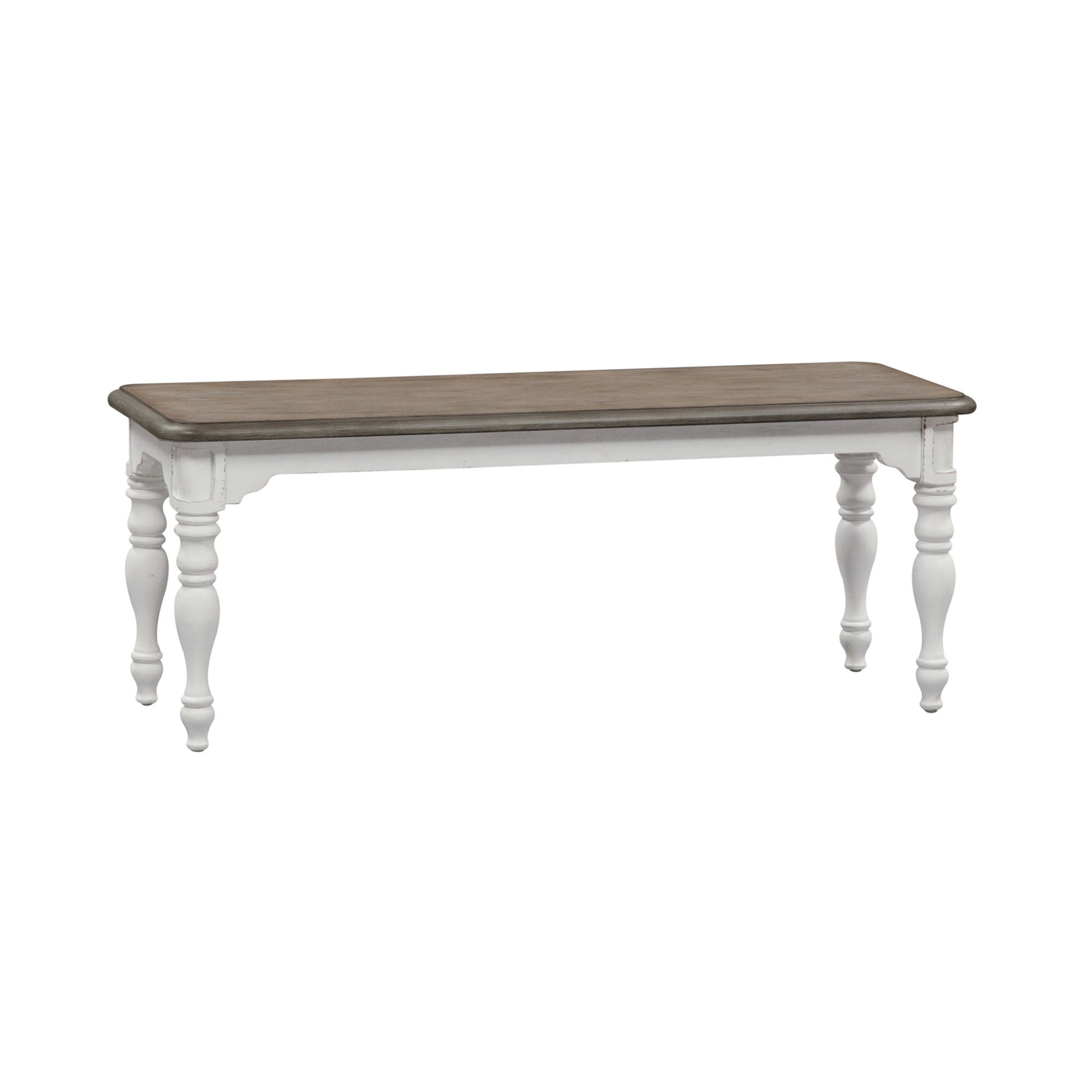 Magnolia Manor - Dining Bench - White - Hornell Furniture Outlet