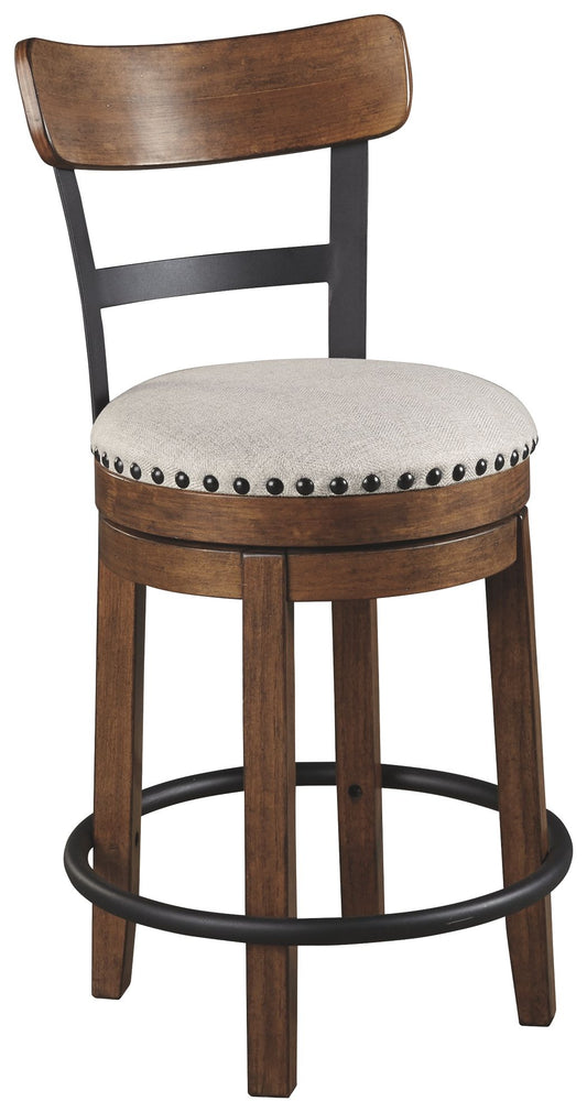 Valebeck - Full Back Swivel Stool - Hornell Furniture Outlet