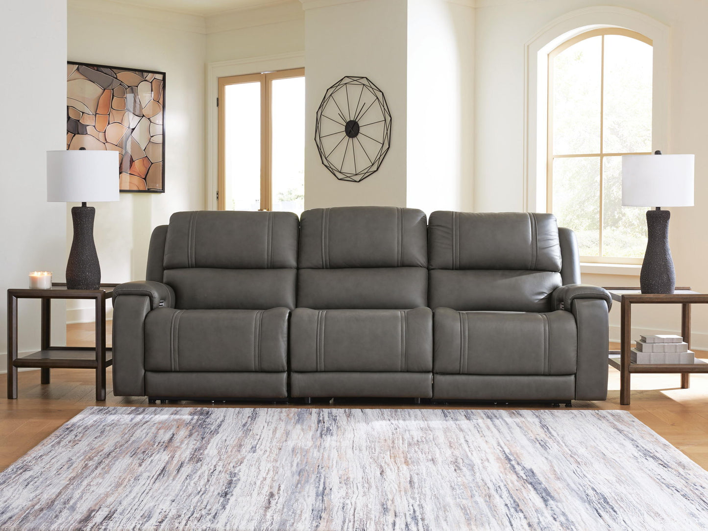 5Z - Pittson - Power Reclining Sectional - Hornell Furniture Outlet