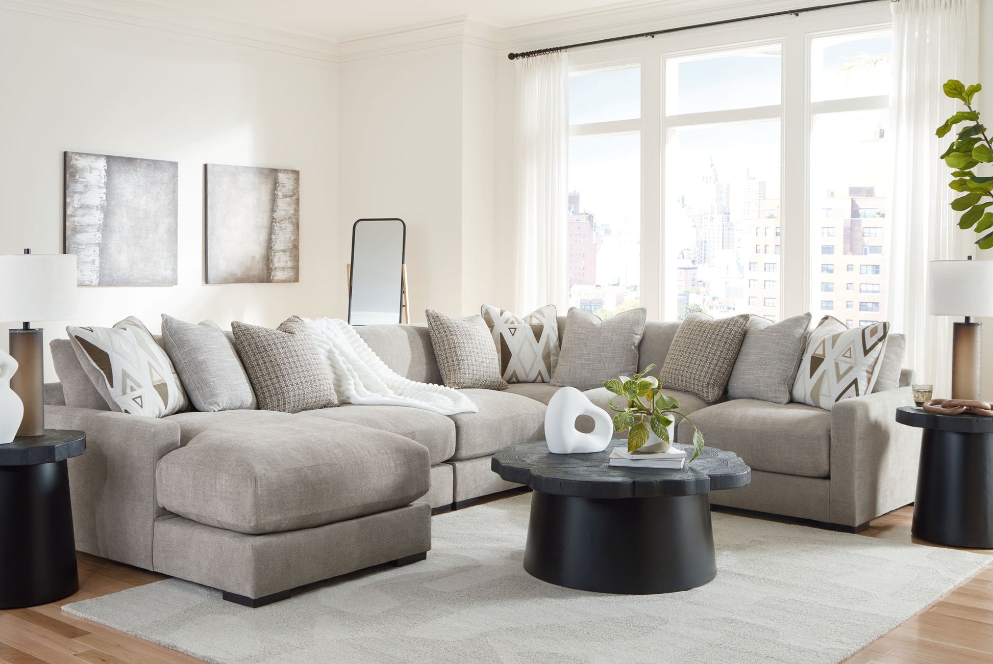 Aslan Court - Sectional - Hornell Furniture Outlet