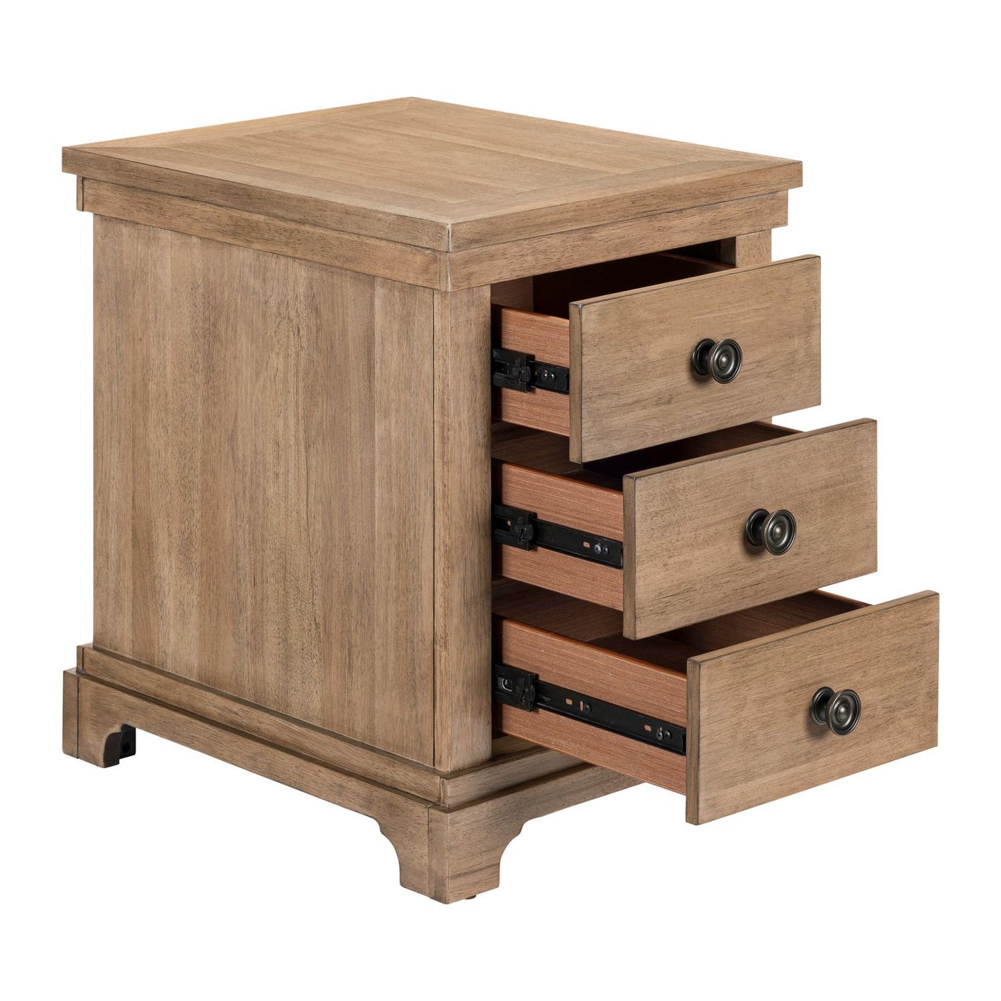 Haven Hills - Chairside Table - Camel Beige - Hornell Furniture Outlet