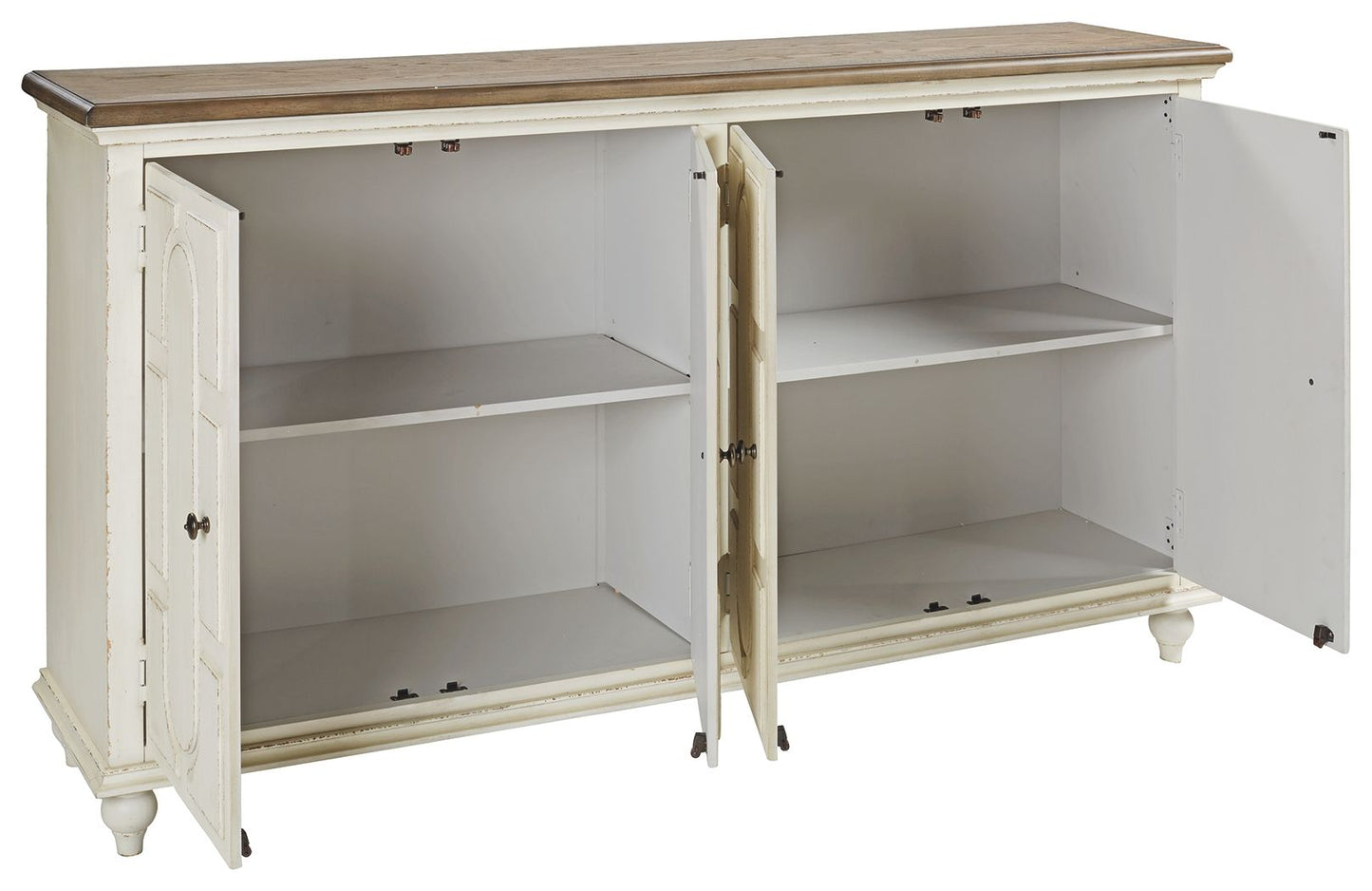 Roranville - Antique White - Accent Cabinet - Hornell Furniture Outlet