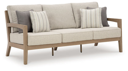 Hallow Creek - Driftwood - Sofa With Cushion - Hornell Furniture Outlet