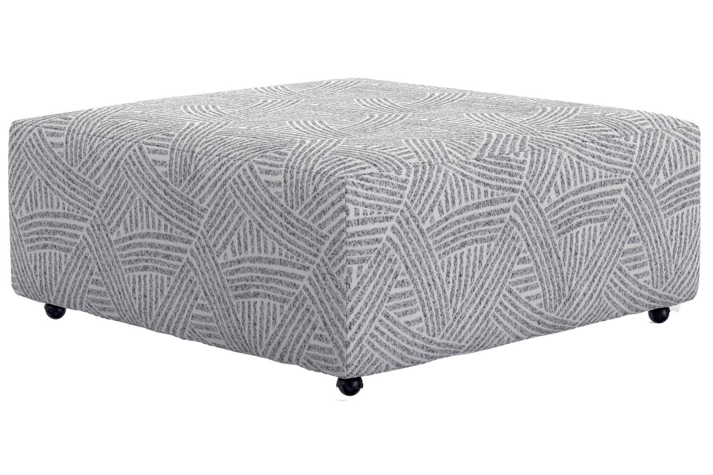 Abraxas - Castered Cocktail Ottoman - Moonstruck - Hornell Furniture Outlet