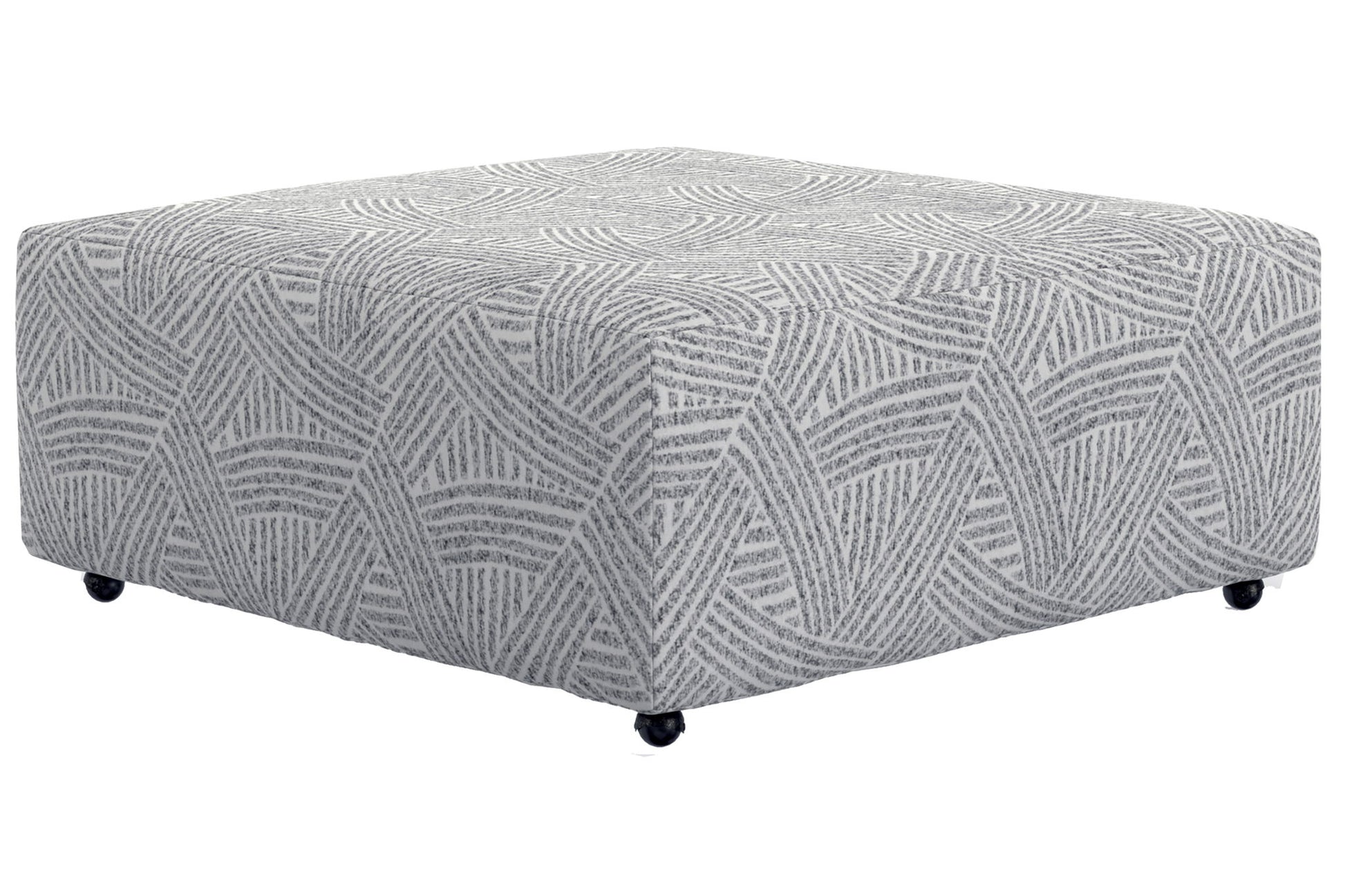 Abraxas - Castered Cocktail Ottoman - Moonstruck - Hornell Furniture Outlet