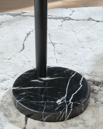 Gibbswellner - Metal Arc Lamp - Black - Hornell Furniture Outlet