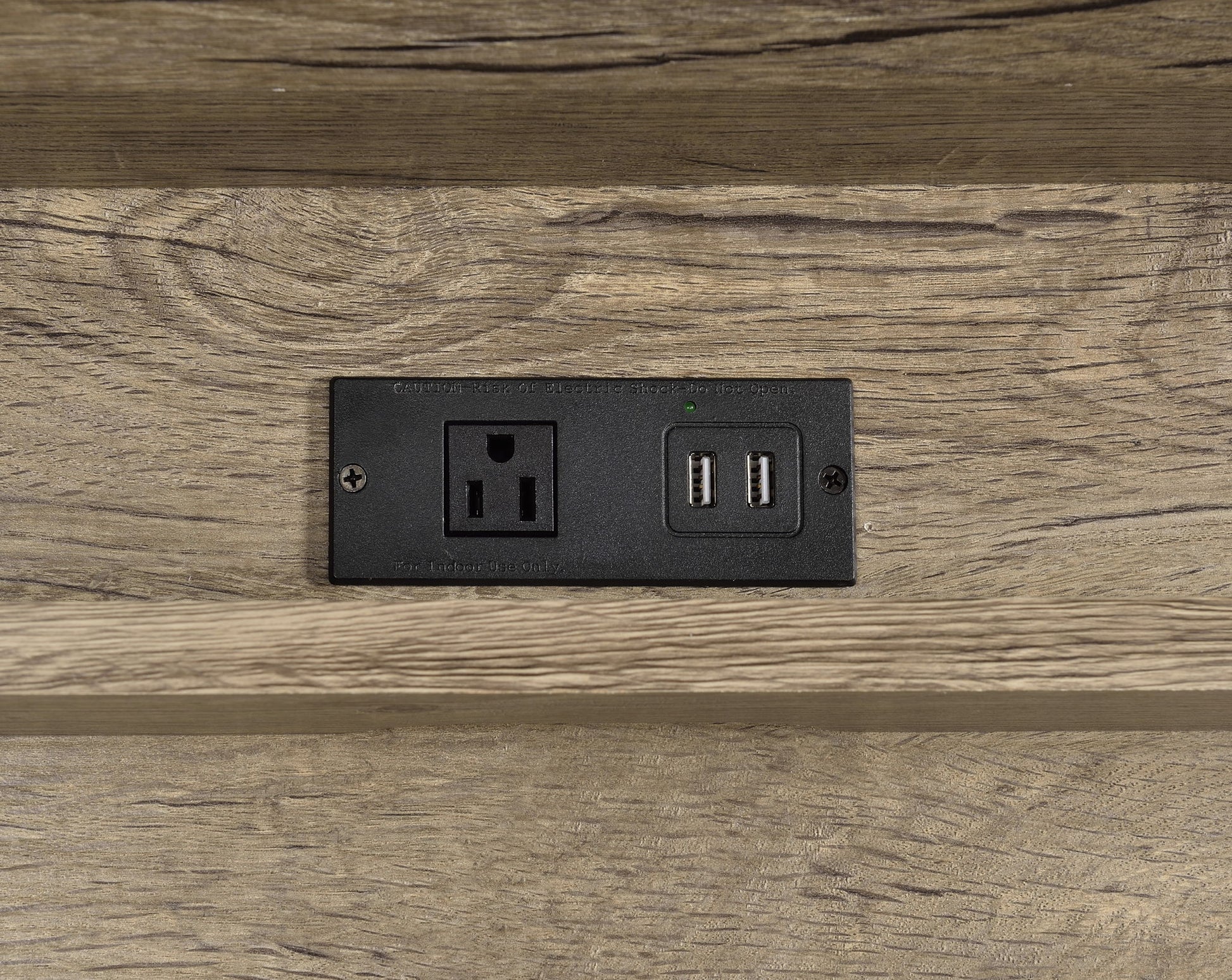 Corday - Desk With USB Port - Light Brown - Hornell Furniture Outlet