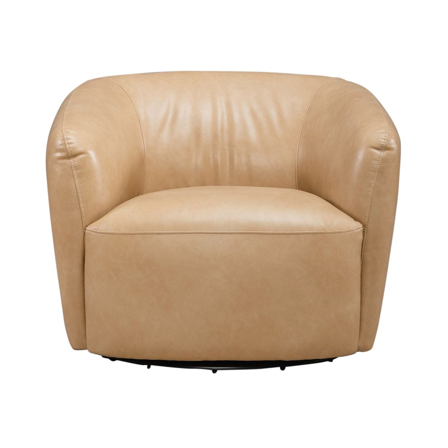 Donovan - Upholstered Swivel Accent Chair - Tan - Hornell Furniture Outlet