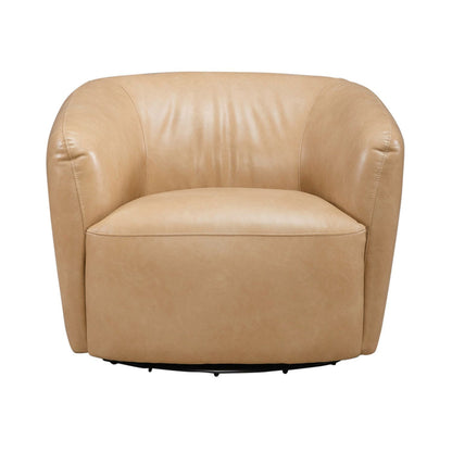 Donovan - Upholstered Swivel Accent Chair - Tan - Hornell Furniture Outlet